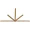 Ekena Millwork Kennewick Timber Gable Bracket, Western Red Cedar, 108"W x 63"H x 1 1/2"D x 3 1/2"F, 14/12 Pitch GBW108X63X0204KEN00SWR - alternate 4
